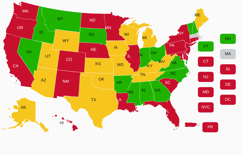 Massachusetts MA Concealed Carry Gun Laws | USCCA Reciprocity Map(Last