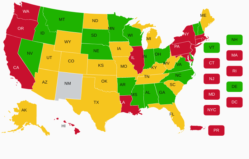 New Mexico Concealed Carry Gun Laws CCW & Reciprocity Map USCCA 2021