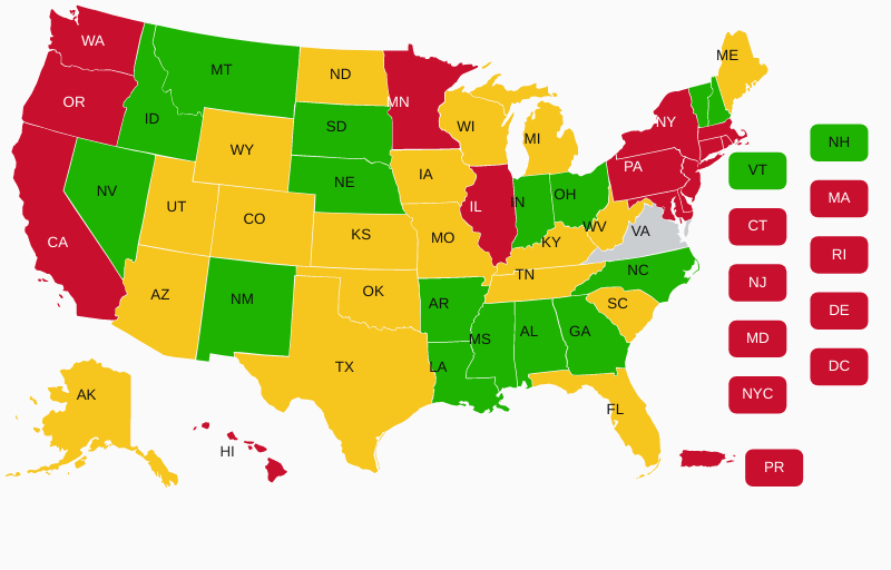 Open Carry States Map