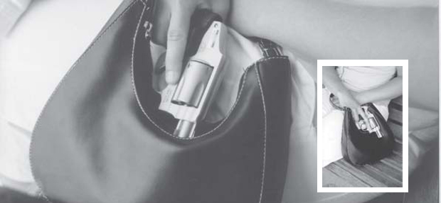 handguns-for-women-a-small-revolver Handgun: A small revolver like this Smith & Wesson Airweight is an ideal CCW choice because of it’s simple operation and size. The concealed hammer means it won’t snag when it’s needed and the optional laser sights by Crimson Trace provide an added level of security.