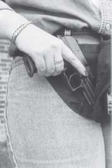 handguns-for-women-predators-seek-out Handgun: Predators seek out easy victims. Often, men with criminal intent seek out women as victims, counting on “easy pickings” from someone physically weaker and often less capable in a fight. Handguns are the great equalizer.