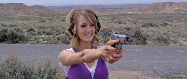 new-detonics-combat-master-sister-in-law George Hill’s sister-in-law, McKenna Wheeler. She enjoys shooting and hunting.