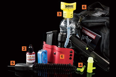 Gear We Love — from the Ares Mag Light Pouch to the Sabre Eye Wash Adapter to the Lynx Defense Range Bag.